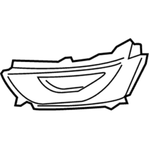GRILLE-FRONT BUMPER SIDE,RH كيا 2000