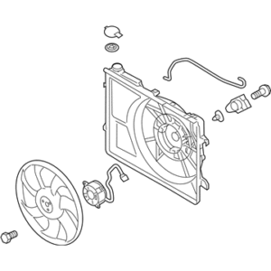 BLOWER ASY-RADIATOR كيا 2000