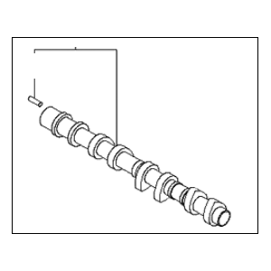 CAMSHAFT ASSY-EXHAUST RH كيا 2000