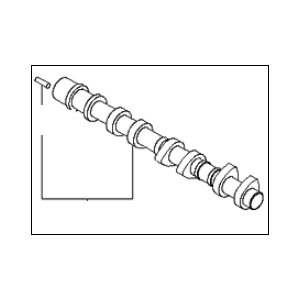 CAMSHAFT ASSY-EXHAUST LH كيا 2000
