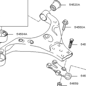 ARM COMPLETE-FR LWR LH كيا 2000