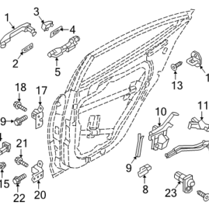 دينمو زجاج خلفي يمين هونداي النترا 2016-2019