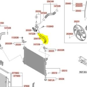 خرطوش ماء هونداي اكسنت 2024-2026