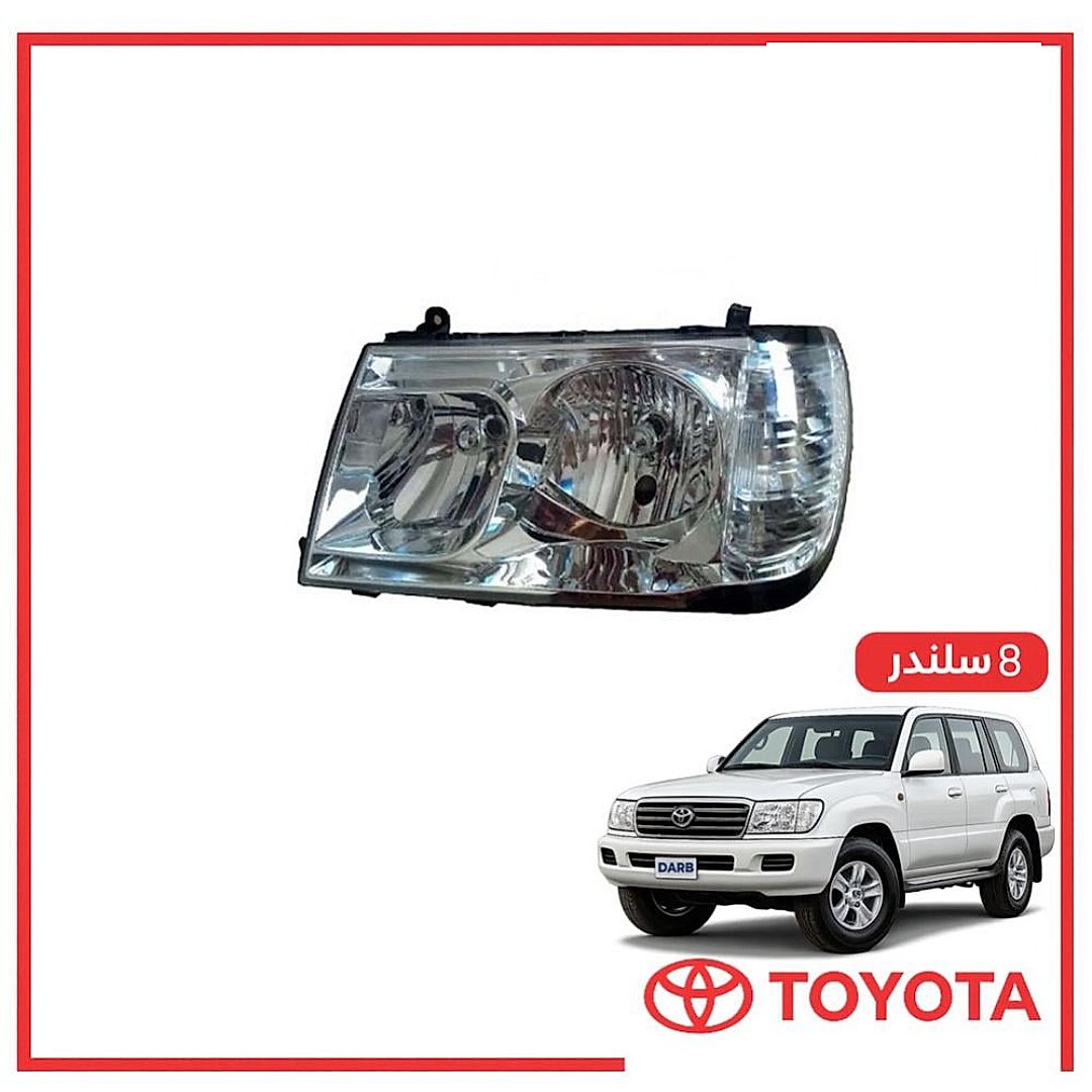 شمعه يسار بدون زنون صالون لاندكروزر 6 سلندر 2006 اصلي