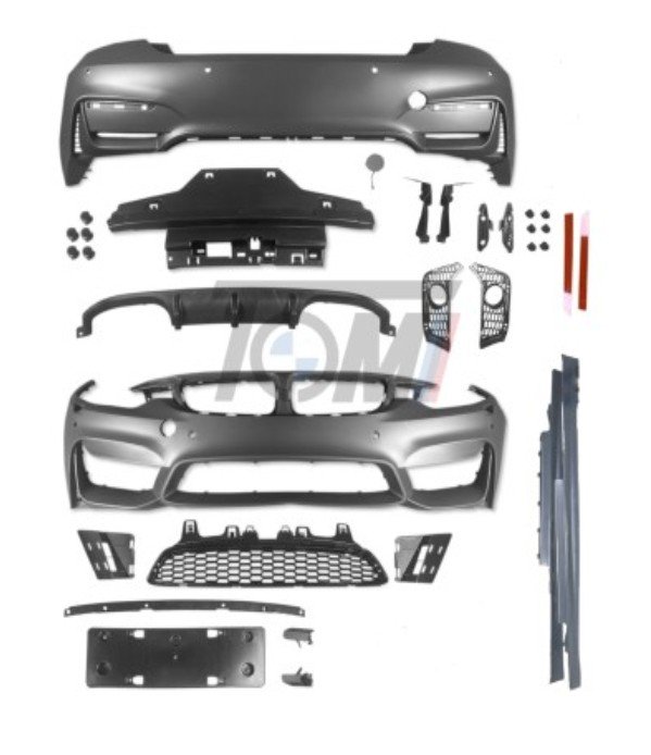 طقم بي إم دبليو F32/F33 to F82 M4-كهربائي (2014-2019) تطوير هيكل – بديل